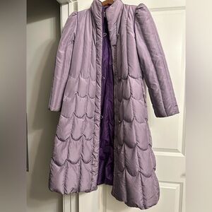 Women's Purple Quilted Coat